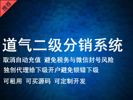 梧州市道气二级分销系统 分销系统租用 微商分销系统 直销系统